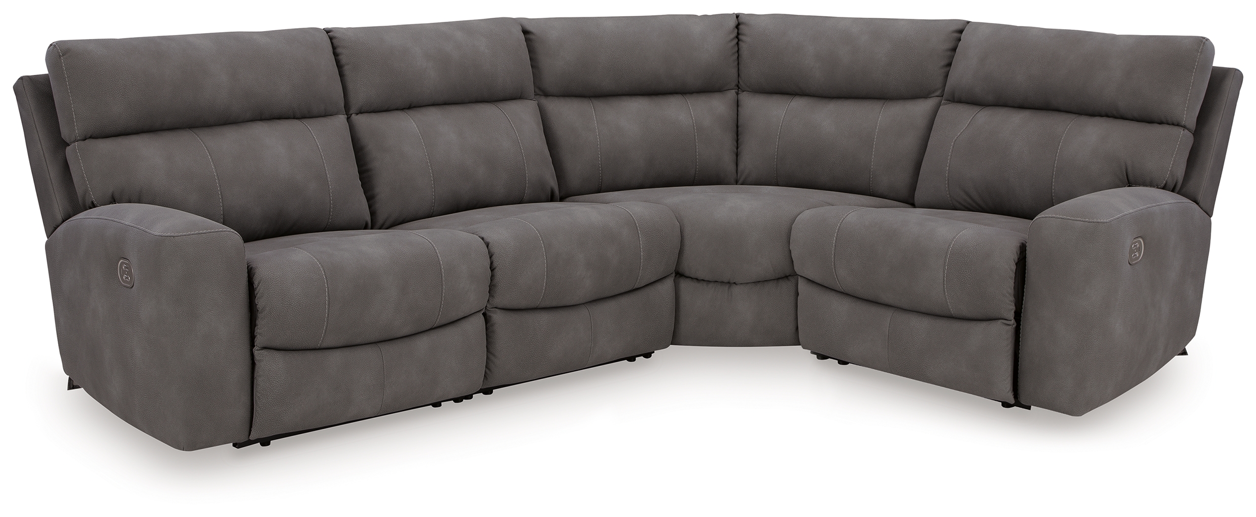 Next-Gen Durapella - 4-Piece Power Reclining Sectional - Slate