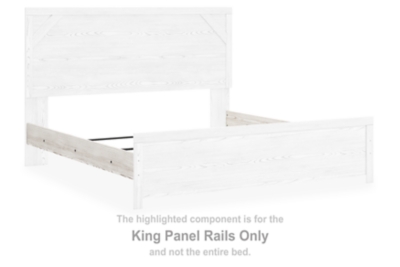 Gerridan - King Panel Rails - White / Gray