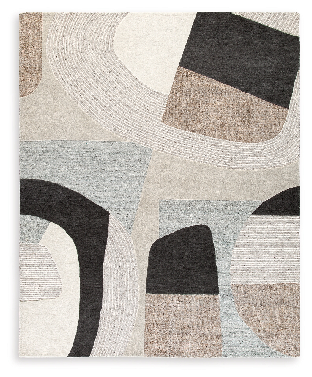 Edrickhill - 8' x 10' Rug - Grayish Teal / Taupe / Cream