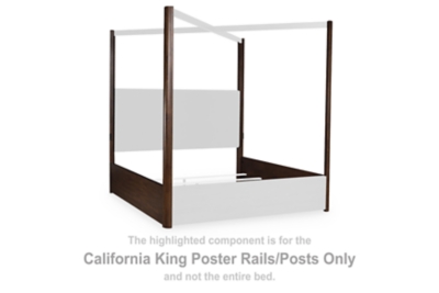 Dilenno - California King Poster Rails/Posts - Dark Brown
