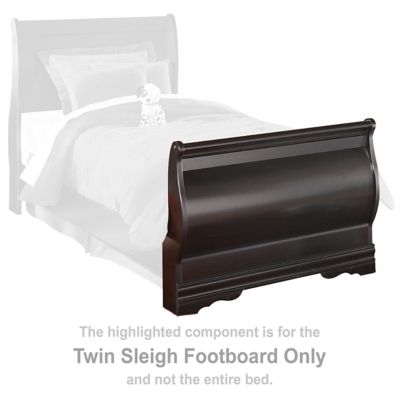 Huey Vineyard - Twin Sleigh Footboard - Black