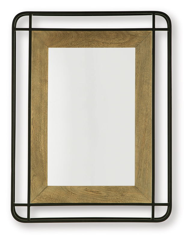 Beelman - Accent Mirror - Black / Brown
