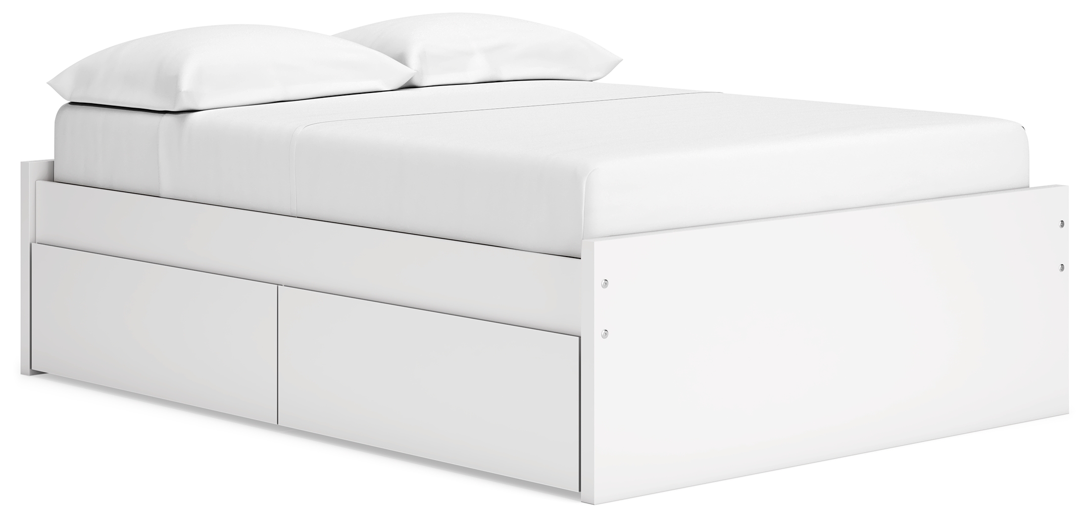 Onita - Full Platform Bed With 2 Side Storage - White