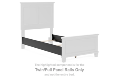 Lanolee - Twin/Full Panel Rails - Black