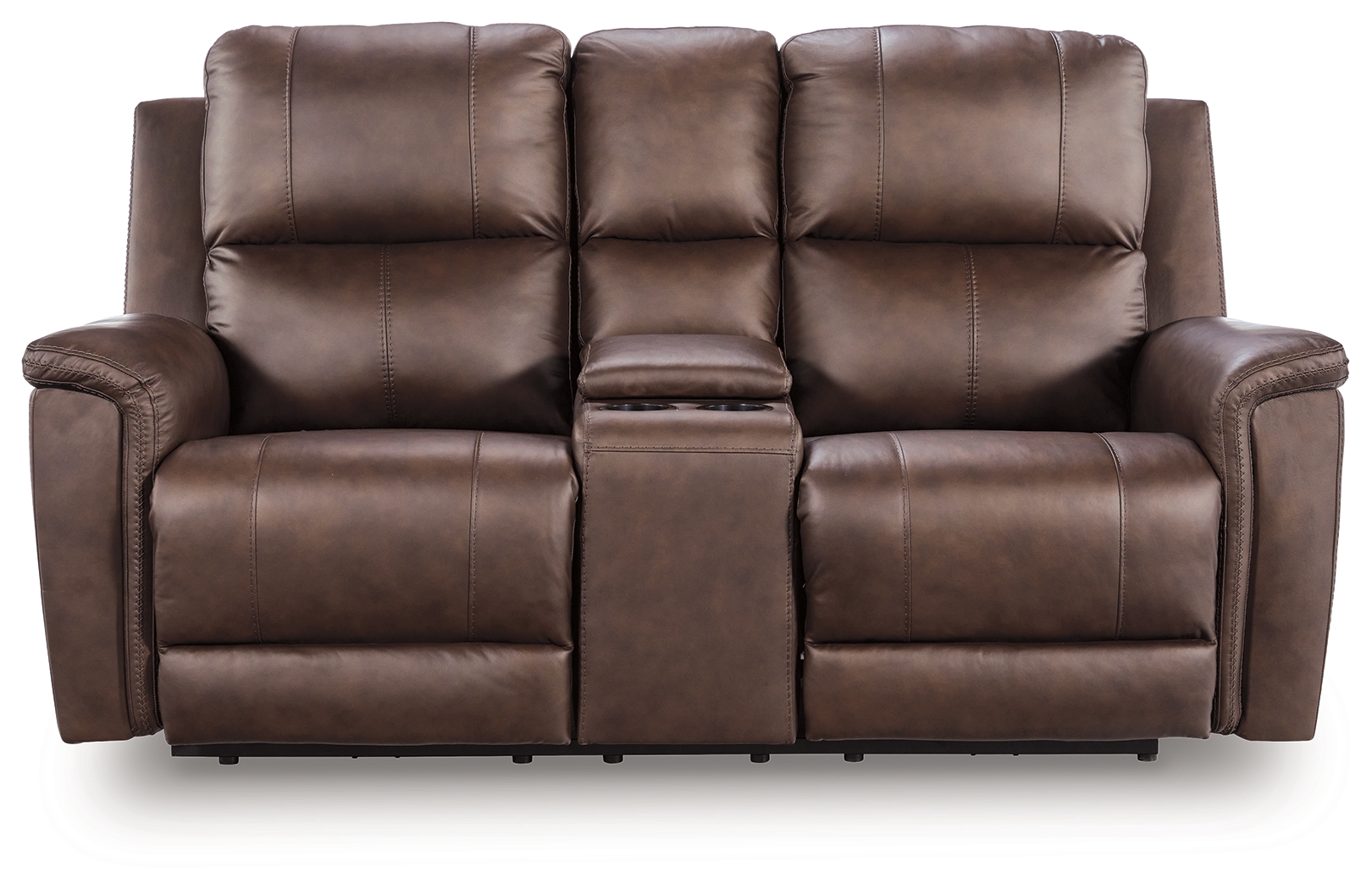 Bleckley - Power Reclining Loveseat With Console / Adjustable Headrest - Espresso