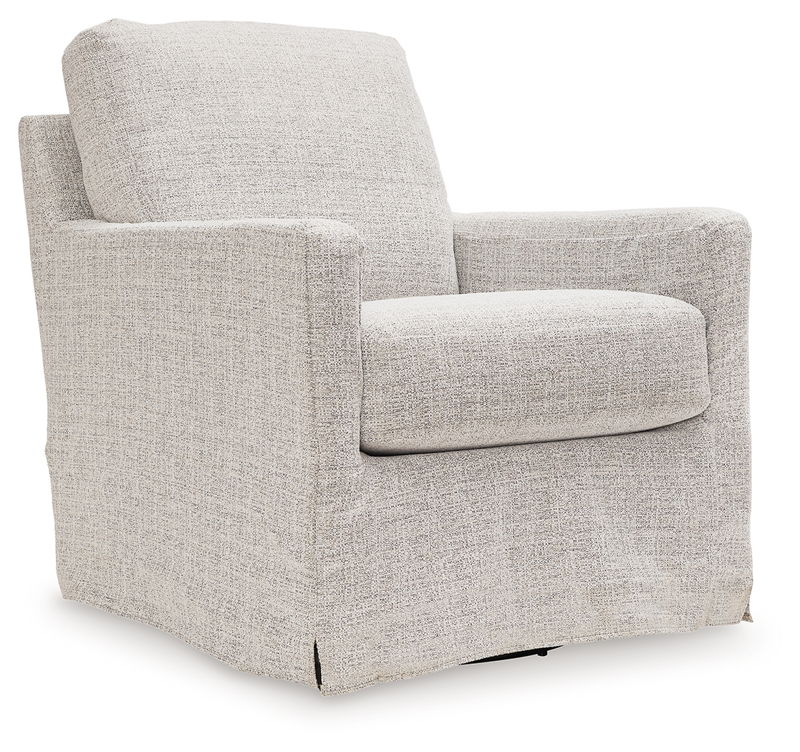 Nenana Next-Gen Nuvella - Swivel Glider Accent Chair - Stone