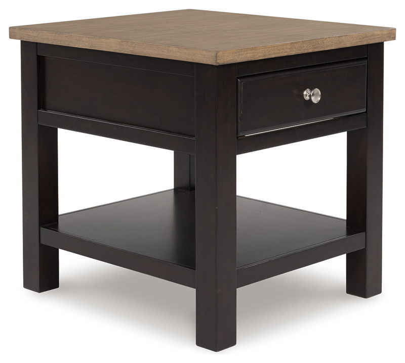 Drazmine - Rectangular End Table - Brown
