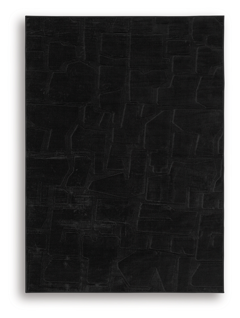 Gibbswell - 5' x 7' Washable Rug - Black