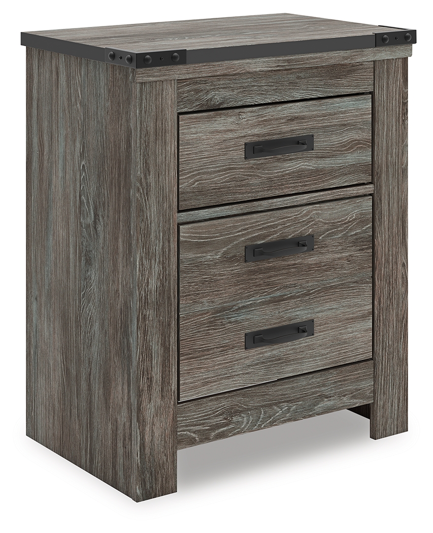 Frandern - Two Drawer Night Stand - Gray