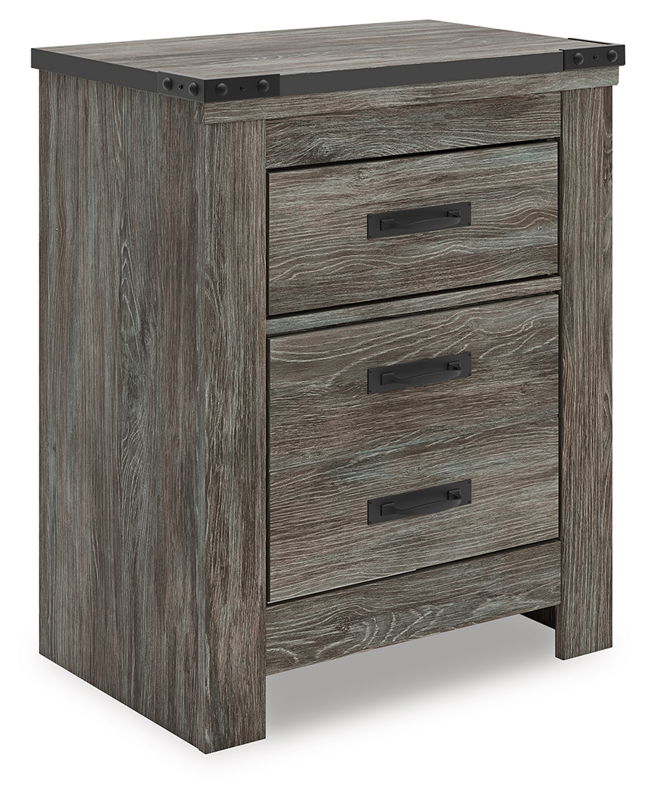 Frandern - Two Drawer Night Stand - Gray