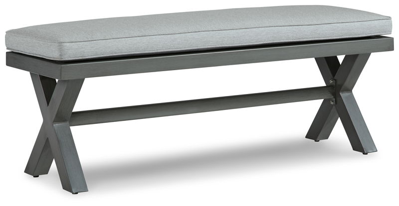 Elite Park - Bench With Cushion - Gray
