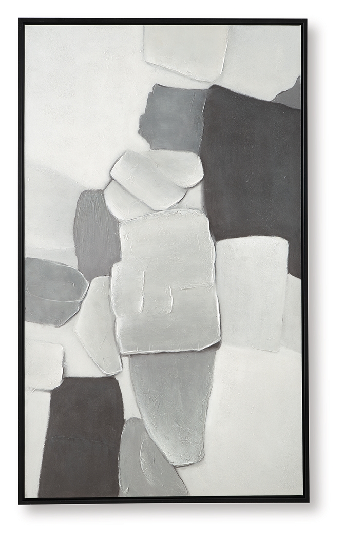 Adilson - Wall Art - White / Gray / Black