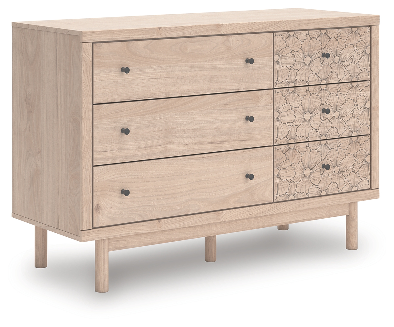 Arloster - Six Drawer Dresser - Tan