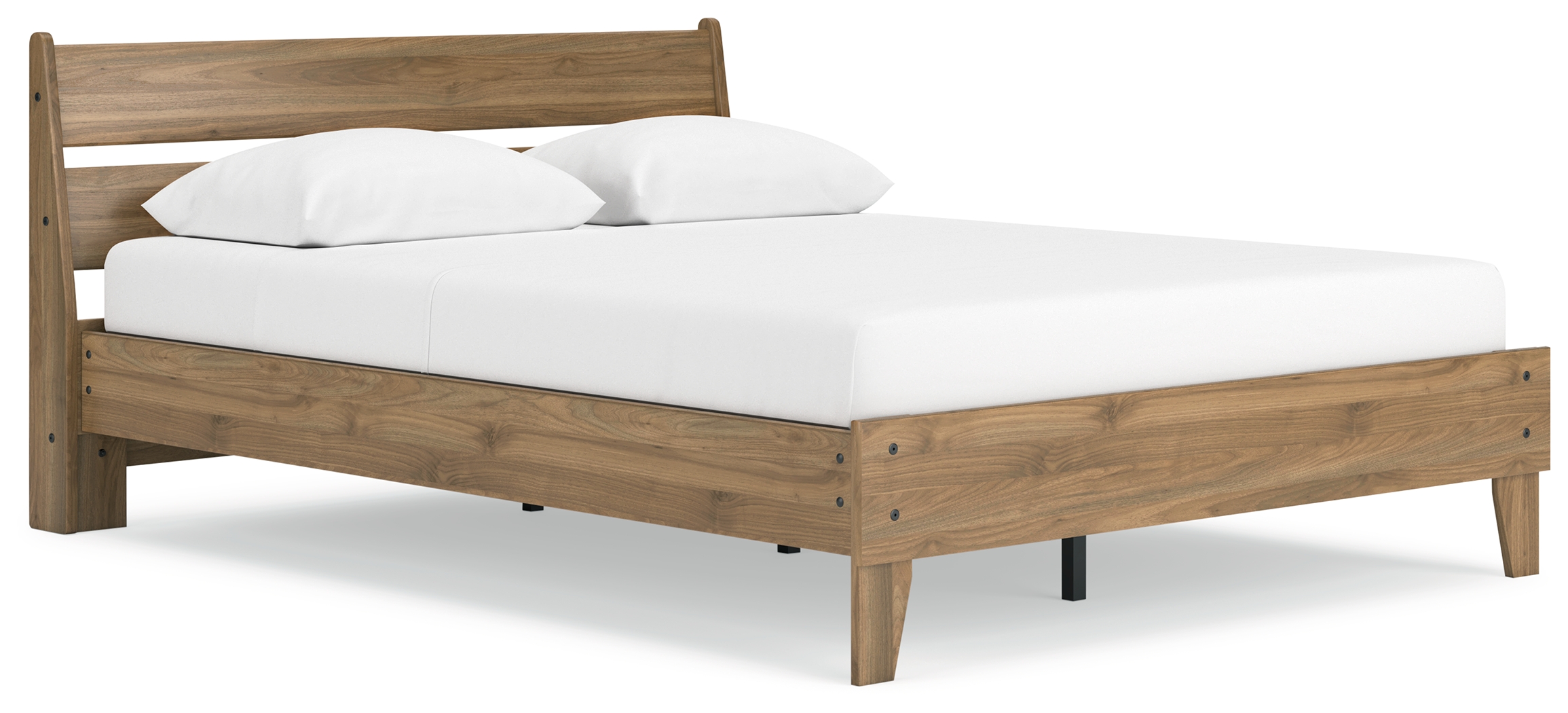Deanlow - Queen Platform Panel Bed - Honey