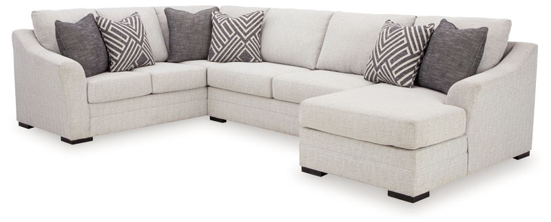 Koralynn - 3-Piece Sectional With Raf Corner Chaise - Stone