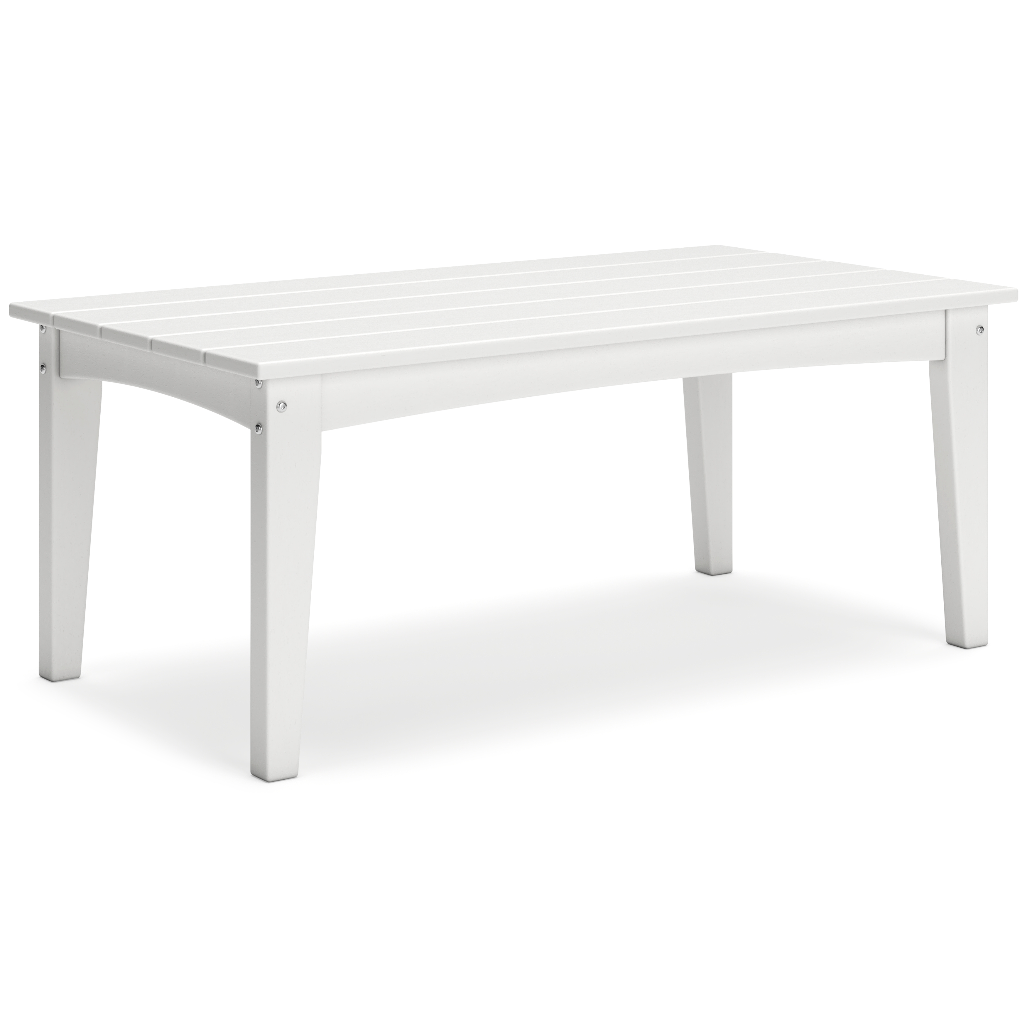 Hyland Wave - Rectangular Cocktail Table - White