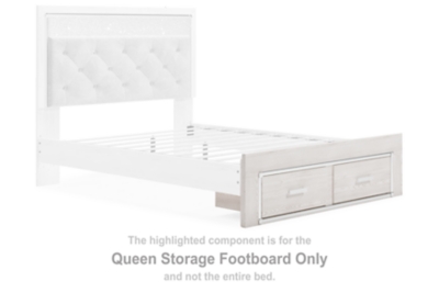 Altyra - Queen Storage Footboard - White