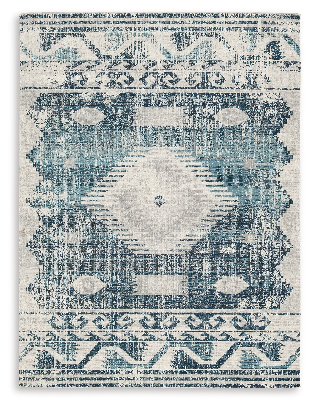 Daddridge - 5' x 7' Rug - Blue / Gray / Ivory