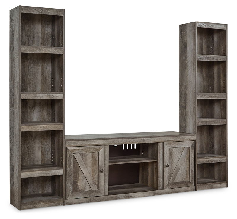 Wynnlow - 3-Piece Entertainment Center - Gray