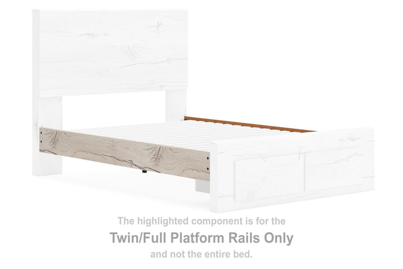 Lawroy - Twin/Full Platform Rails - Light Natural