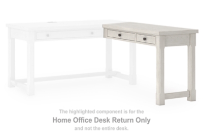 Robbinsdale - Home Office Desk Return - Antique White