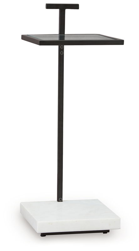 Mannill - Accent Table - Black / White