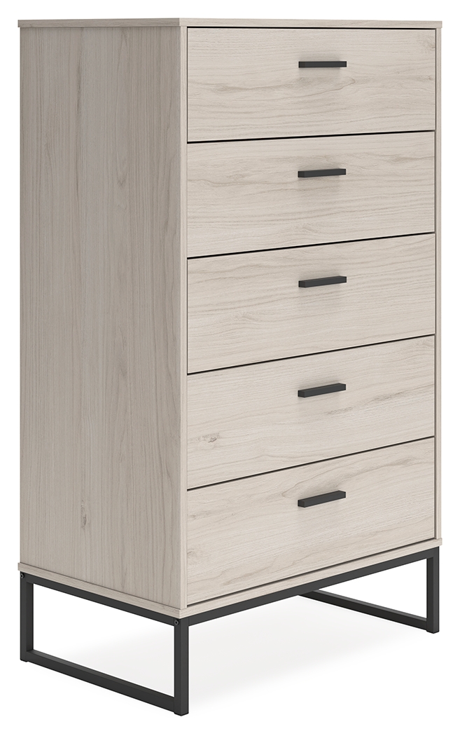 Socalle - Five Drawer Chest - Light Natural