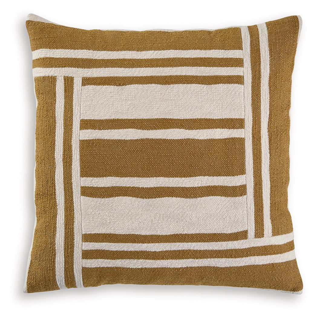 Darrman - Pillow (Set of 4) - Ochre / Ivory