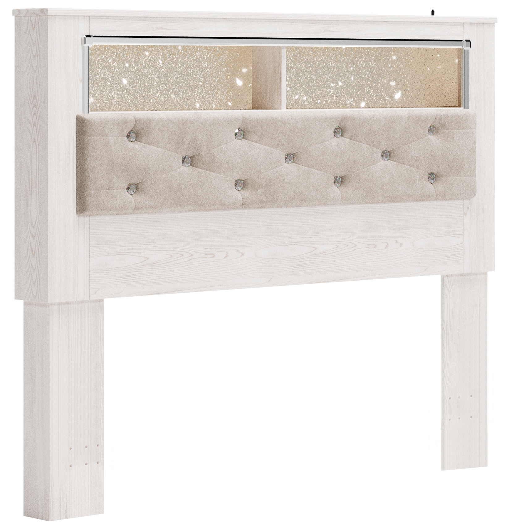 Altyra - Queen UPH Panel Bookcase HDBD - White