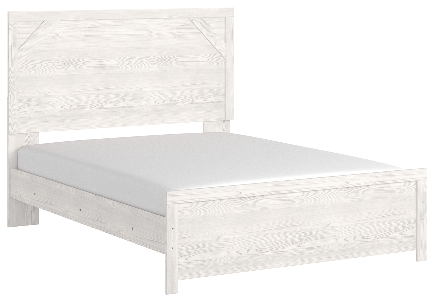 Gerridan - Queen Panel Bed - White / Gray