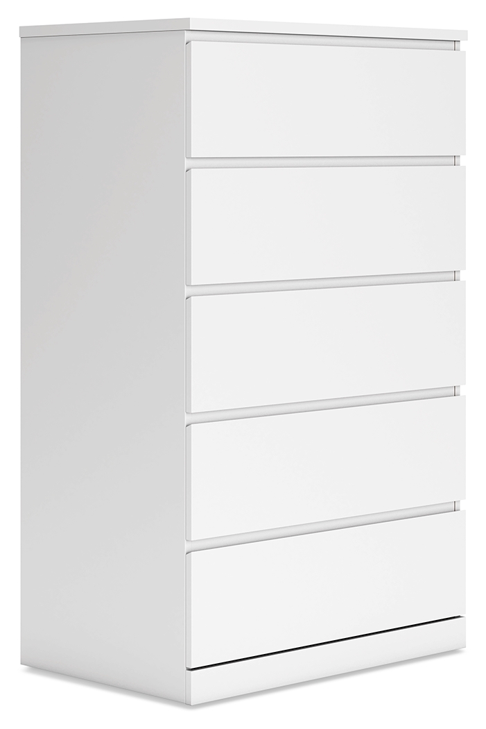 Onita - Five Drawer Chest - White