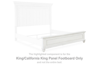 Kanwyn - King/Cal King Panel Footboard - Whitewash