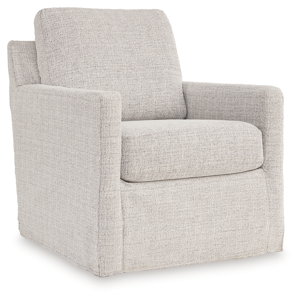 Nenana Next-Gen Nuvella - Swivel Glider Accent Chair - Stone