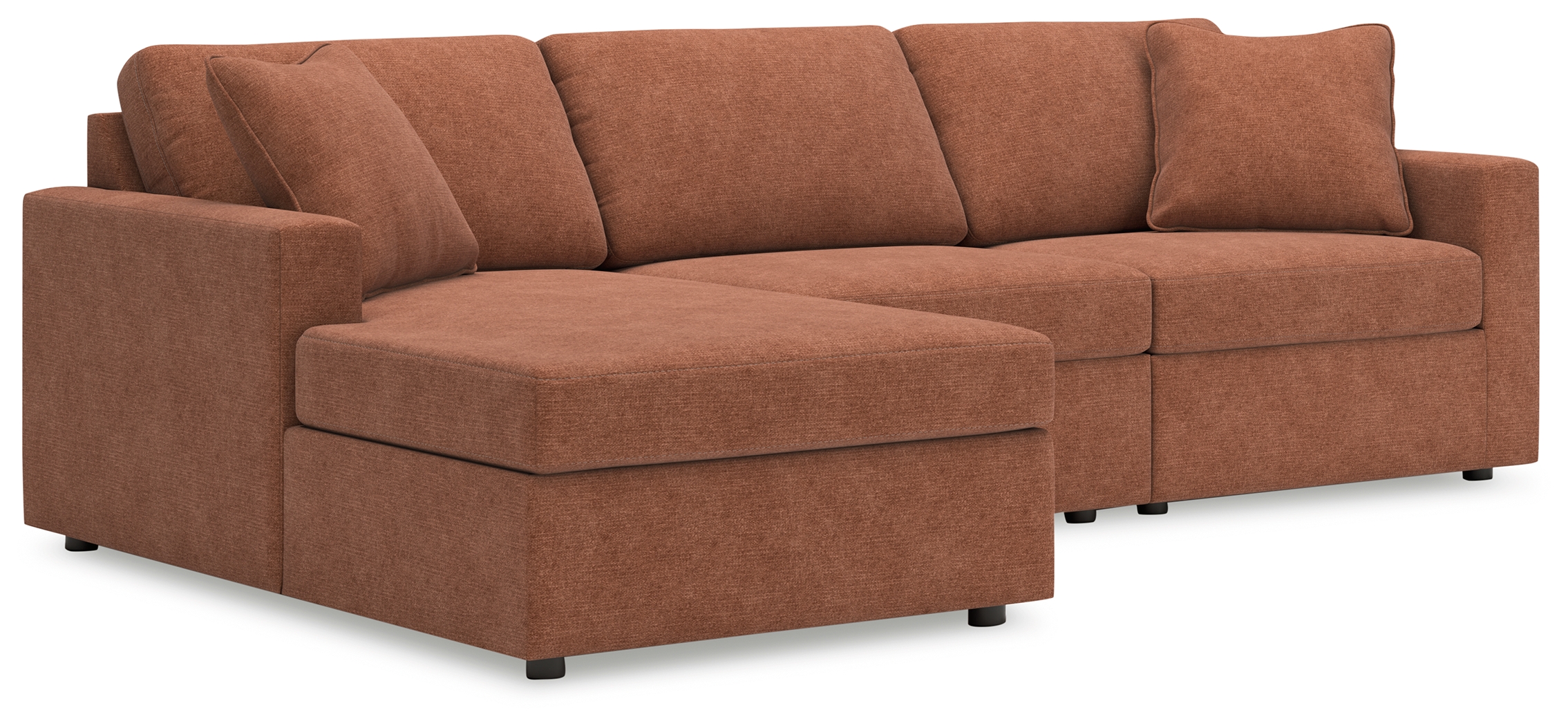 Modmax - 3-Piece Sectional With Laf Corner Chaise - Spice