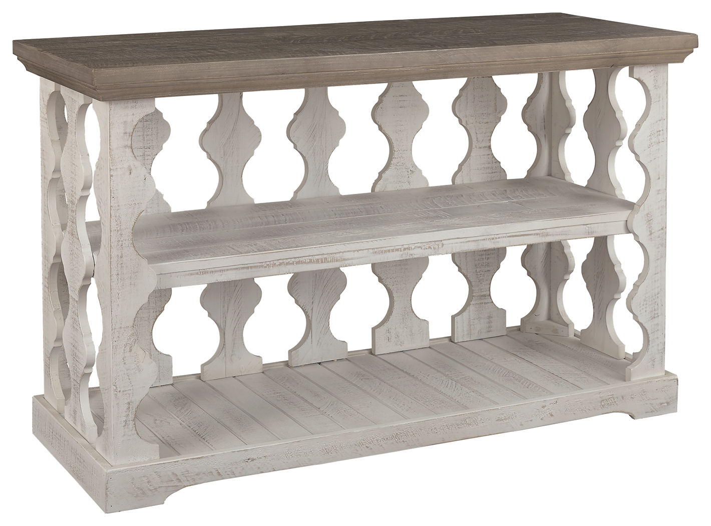 Havalance - Console Sofa Table - Gray / White