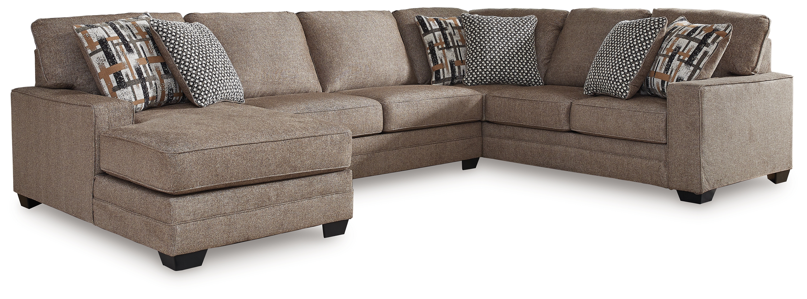Cannonbrook - 3-Piece Sectional With Laf Corner Chaise - Nutmeg
