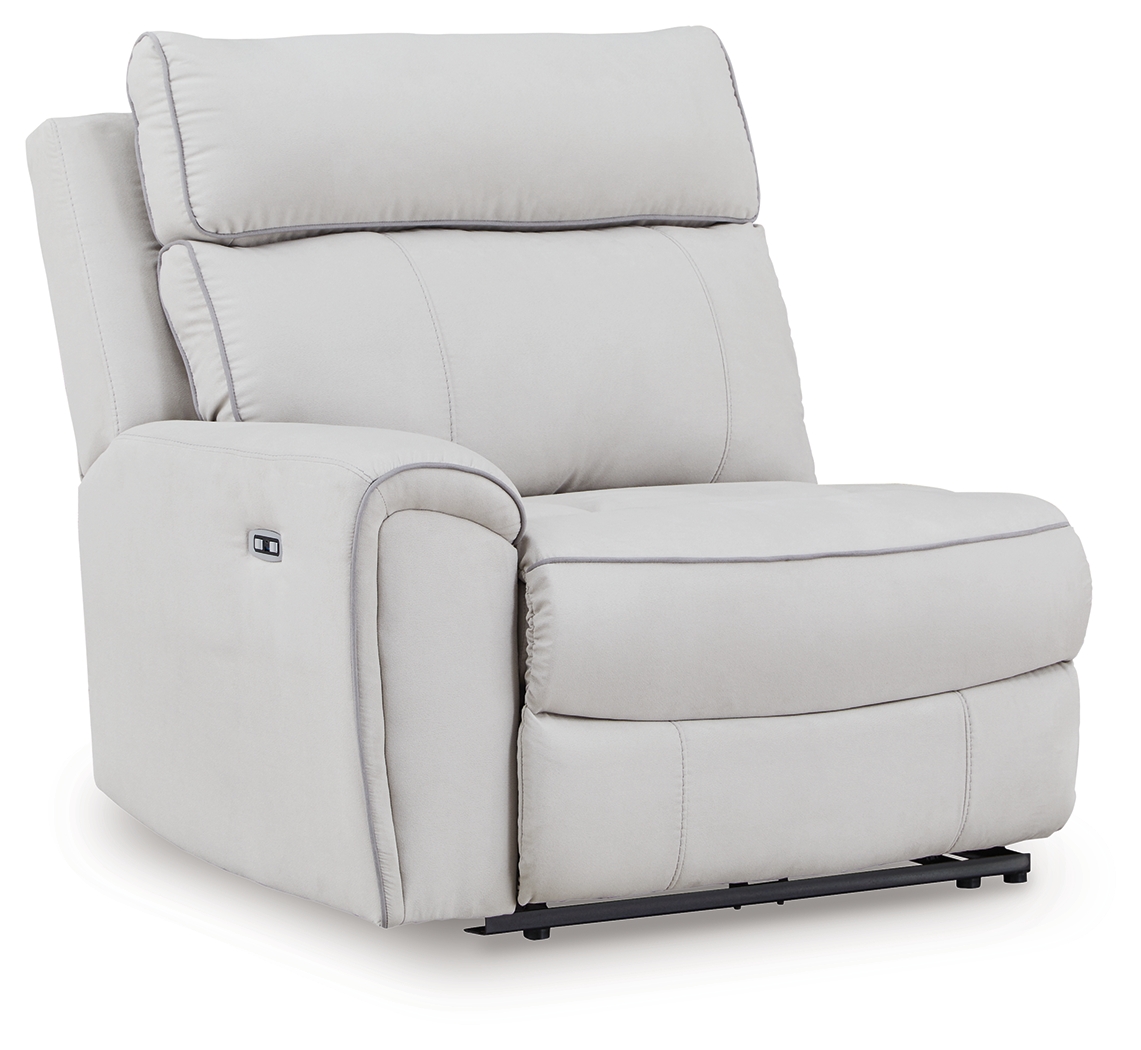 Social Pointe - LAF Zero Wall Power Recliner - Pearl / Ash