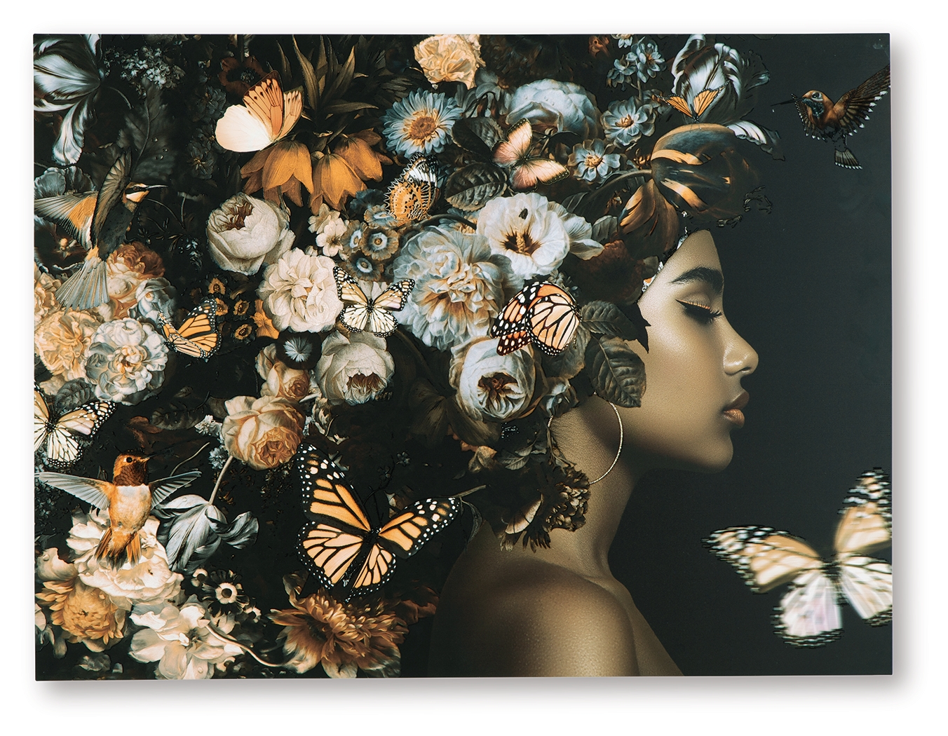 Valfer - Wall Art - Orange / Black / White