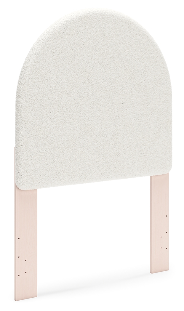 Wistenpine - Twin Upholstered Panel Headboard - Blush