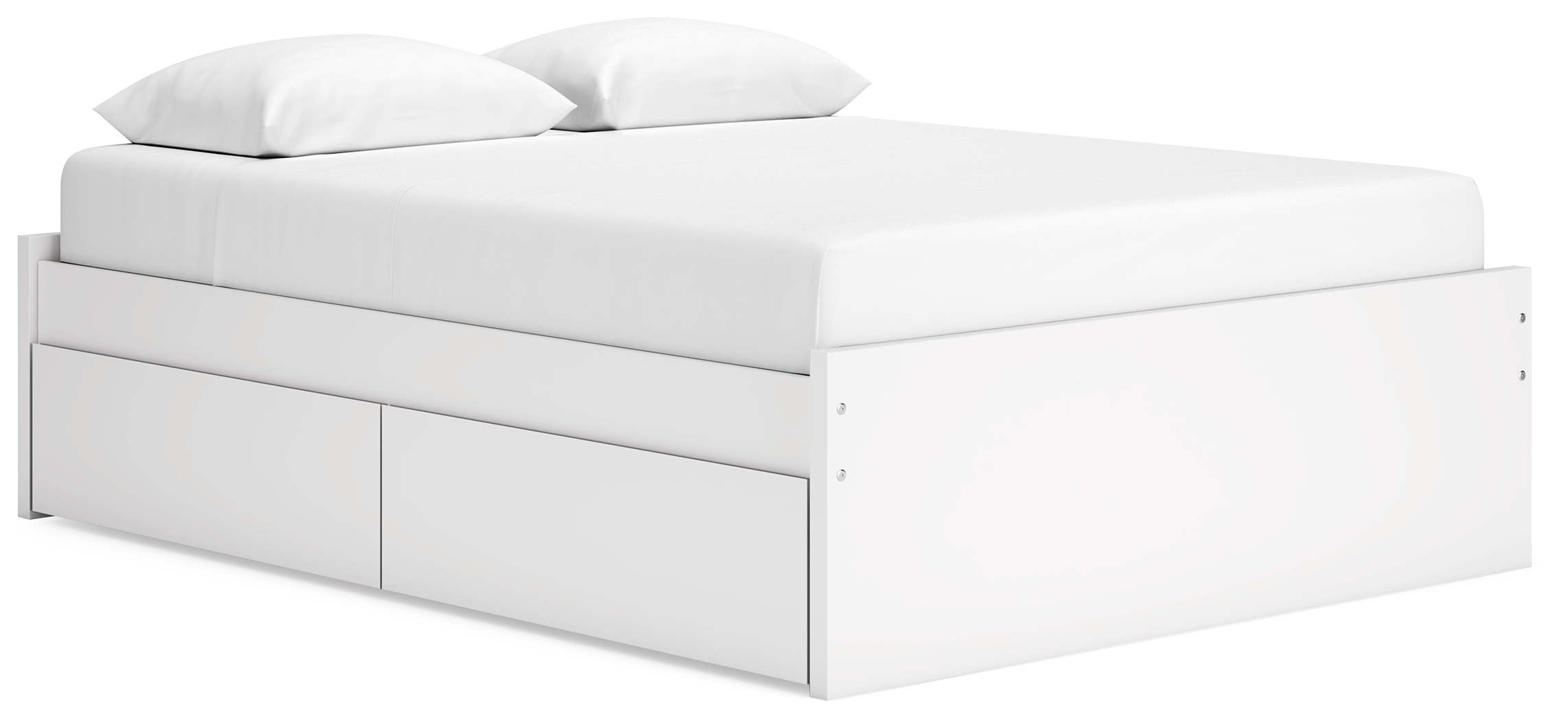 Onita - Queen Platform Bed With 2 Side Storage - White