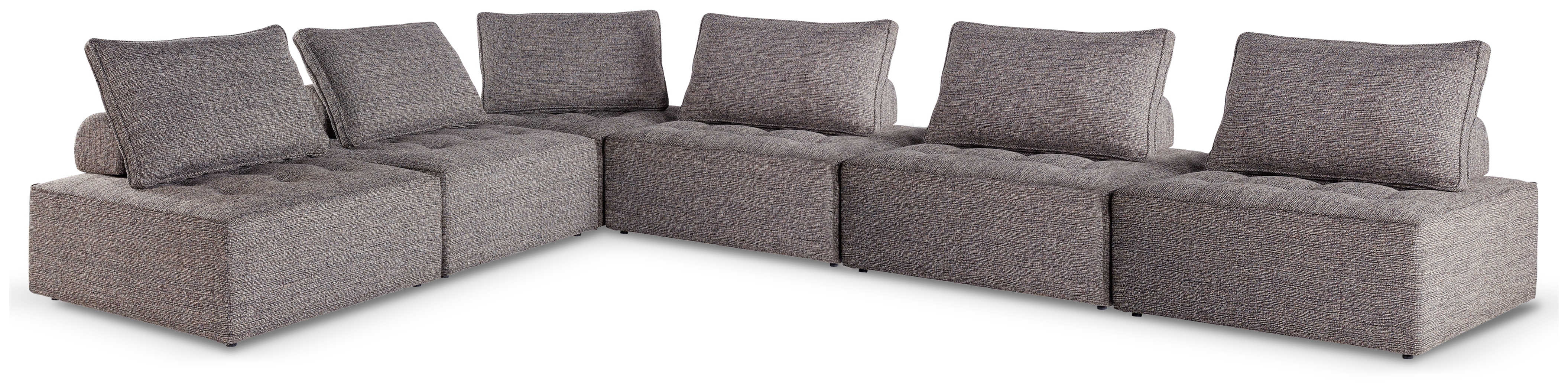 Bree Zee - 6-Piece Outdoor Modular Seating - Brown