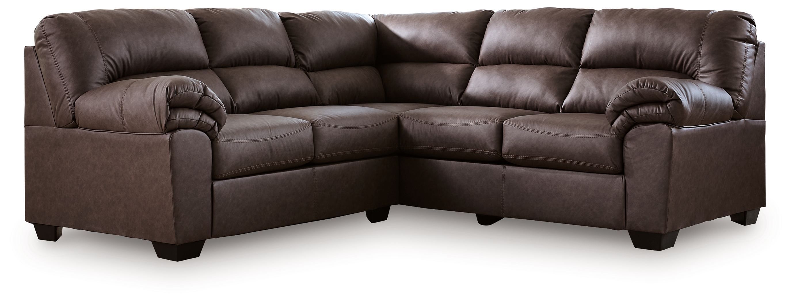 WillowBend - 2-Piece Sectional With RAF Sofa With Corner Wedge - Umber