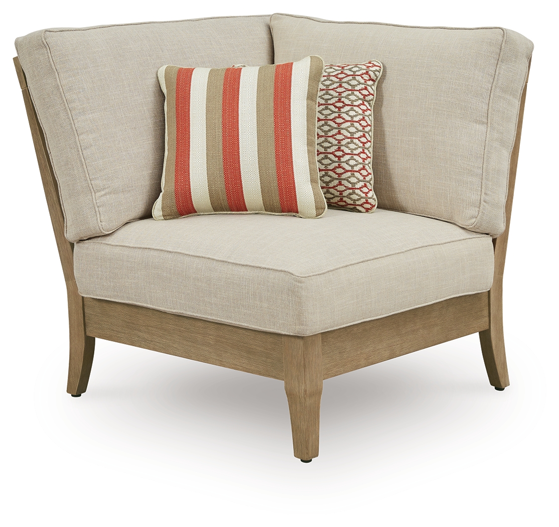 Clare View - Corner With Cushion - Beige