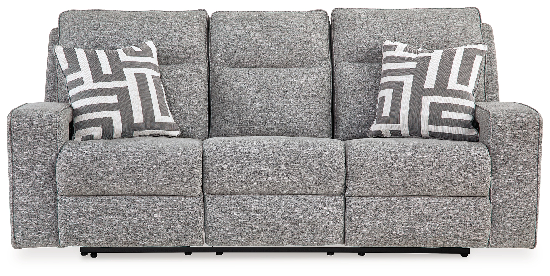 Biscoe - Power Reclining Sofa With Adj Headrest - Pewter