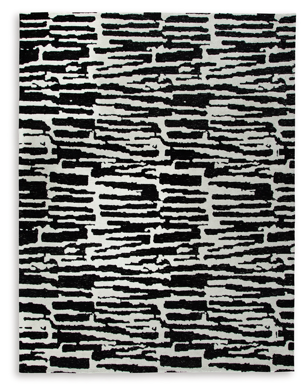 Bramshaw - 8' x 10' Rug - Black / Ivory