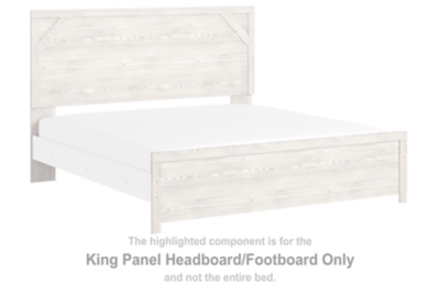 Gerridan - King Panel Headboard/Footboard - White / Gray