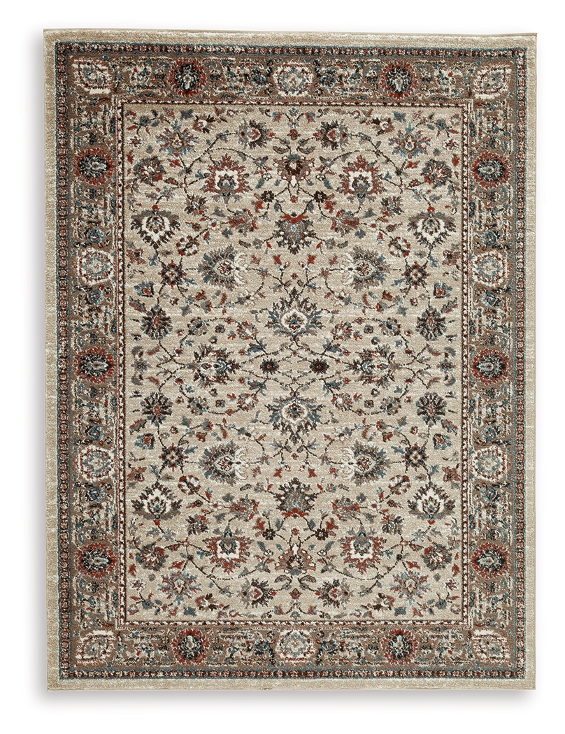 Beritham - 5' x 7' Rug - Blue / Brown / Beige