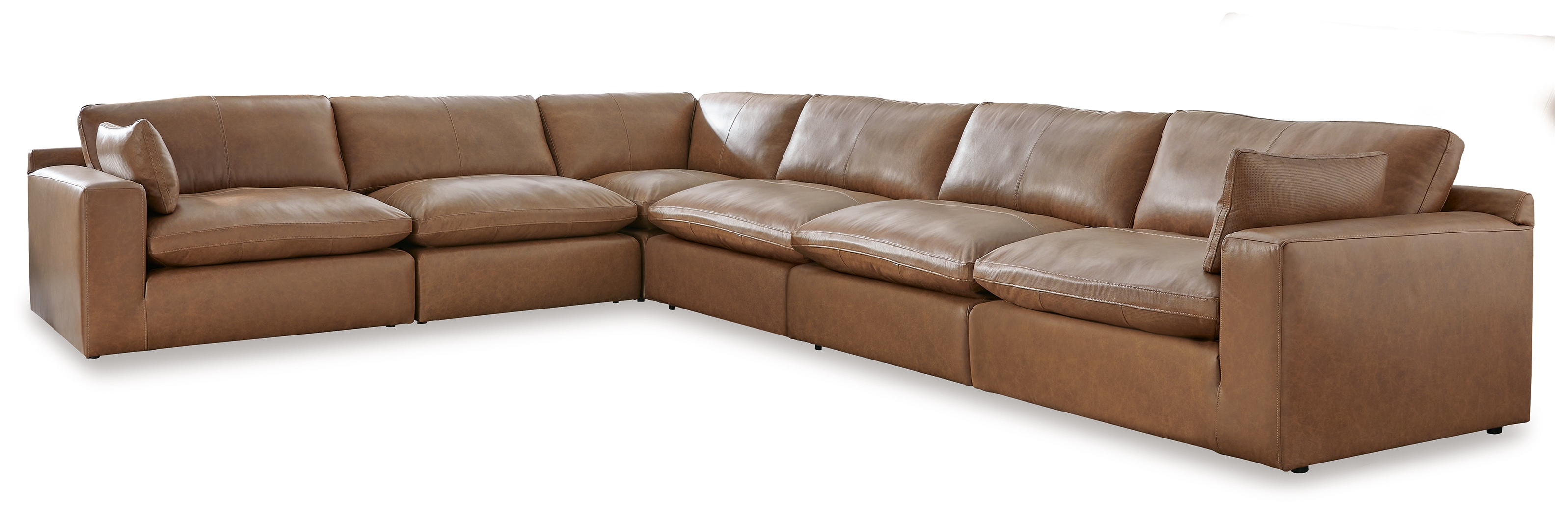 Emilia - 6-Piece Sectional - Caramel