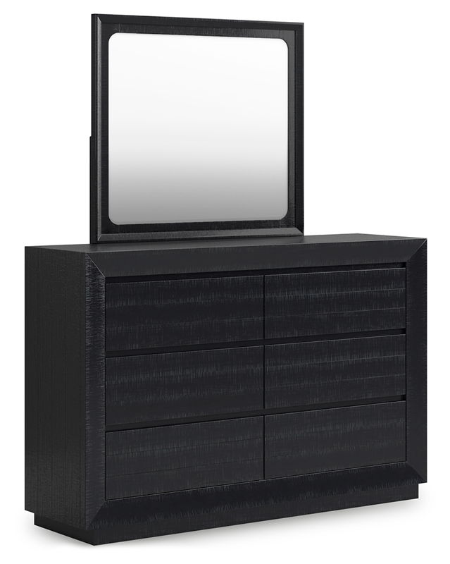 Londer - Dresser And Mirror - Black
