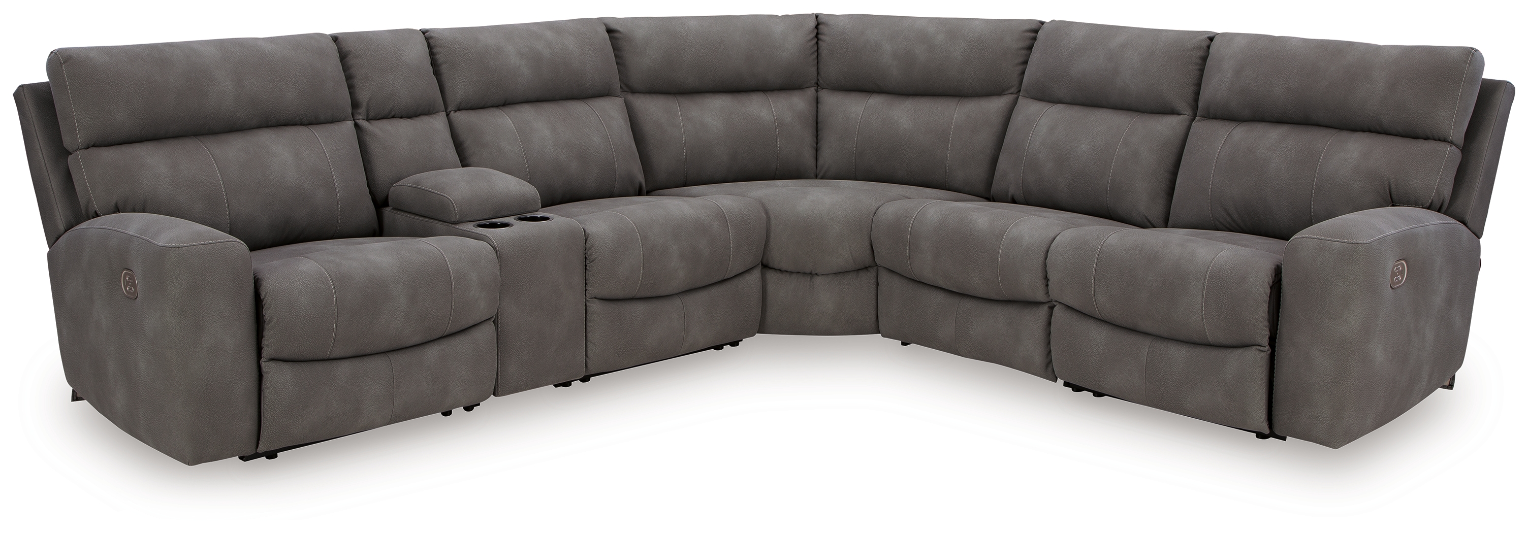 Next-Gen Durapella - 6-Piece Power Reclining Sectional - Slate